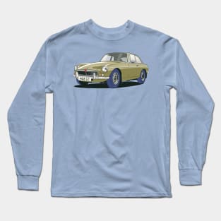 MGB GT Vintage Car in Bronze Metallic Long Sleeve T-Shirt